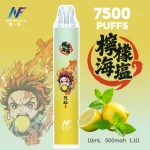 一次性電子煙｜INF 無限 × 鬼滅之刃 聯名款｜7500口 -海鹽檸檬口味